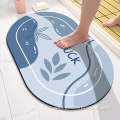 Anti-slip Soft Rubber Diatomite Bathroom Rug Bath Mats